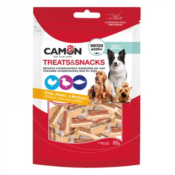 Friandises pour chien Poulet, Canard, Poisson CAMON