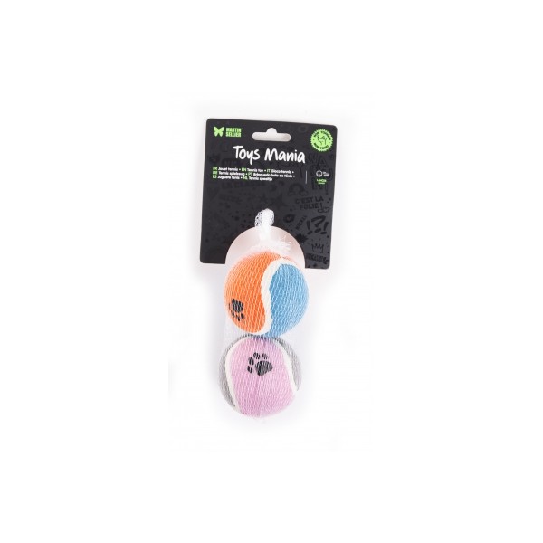 JOUETS pour chien LOT DE 4 Balles de Tennis diam 6,5 cm MARTIN SELLIER-DOGFRENCHTOUCH