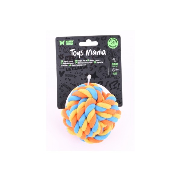 JOUETS pour chien LOT DE 4 BALLES coton 7CM MARTIN SELLIER-DOGFRENCHTOUCH