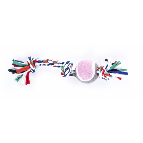 JOUETS pour petit chien LOT DE 4 CORDES + BALLE DE TENNIS MARTIN SELLIER-DOGFRENCHTOUCH