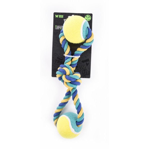 JOUETS pour chien LOT DE 4 CORDES + 2 BALLES DE TENNIS MARTIN SELLIER-DOGFRENCHTOUCH