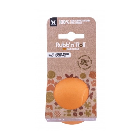 JOUET pour chien RUBB'N'SOFT BALLE MOLLE 6 CM RUBB'N'ROLL