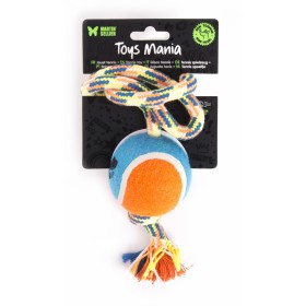 JOUETS pour chien LOT DE 4 BALLES DE TENNIS AVEC CORDE MARTIN SELLIER-DOGFRENCHTOUCH