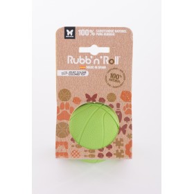 JOUET pour chien BALLE VERTE 7 cm RUBB'N'ROLL