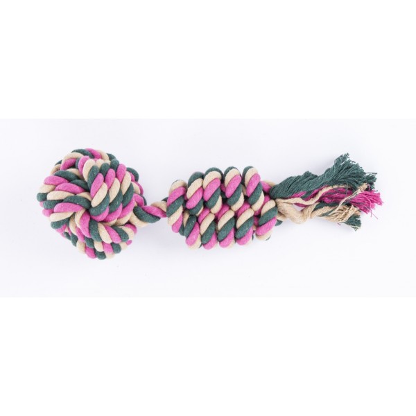JOUETS pour chien LOT DE 4 BALLES + CORDE en coton 25CM MARTIN SELLIER-DOGFRENCHTOUCH