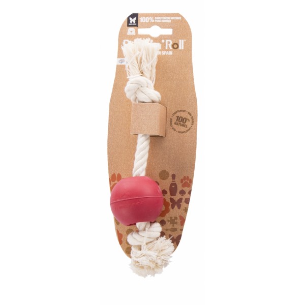 JOUET pour chien RUBB'N'ROPE BALLE CORDE RUBB'N'ROLL
