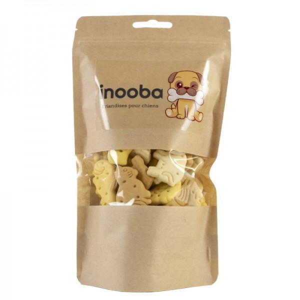 Friandises pour chien Sachet biscuits forme animaux INOOBA