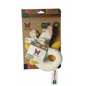 JOUET pour chien peluche bio POULE SIMPLY FIDO
