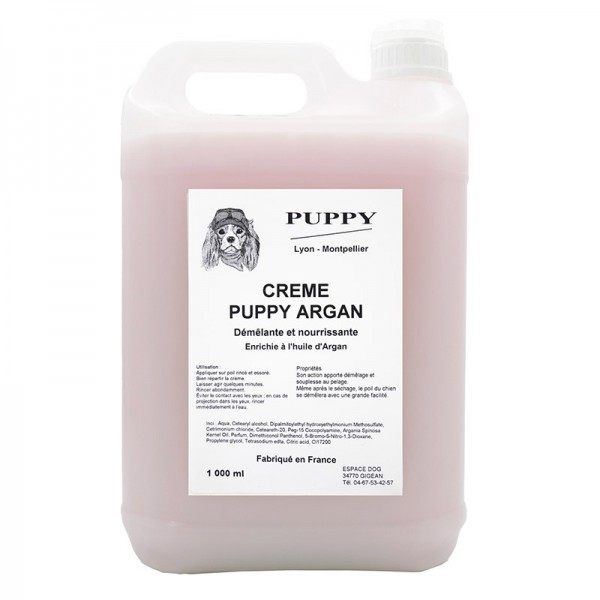 Crème démêlante pour chien et chat à l'Argan PUPPY