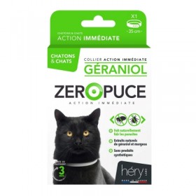 COLLIERS ANTIPARASITAIRES LOT DE 6 pour chaton et chat au Géraniol Bio ZERO PUCE HERY-DOGFRENCHTOUCH