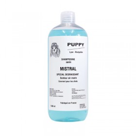 SHAMPOOING DEGRAISSANT pour chien et chat MISTRAL senteur air marin PUPPY-DOGFRENCHTOUCH