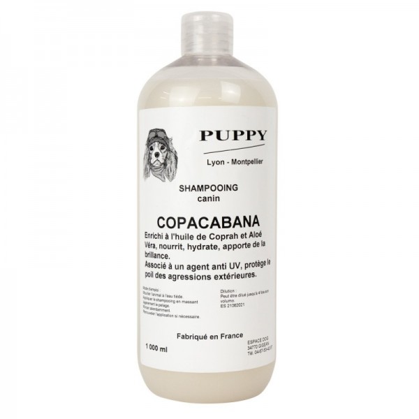 Shampooing pour chien et chat COPACABANA senteur coco des îles PUPPY