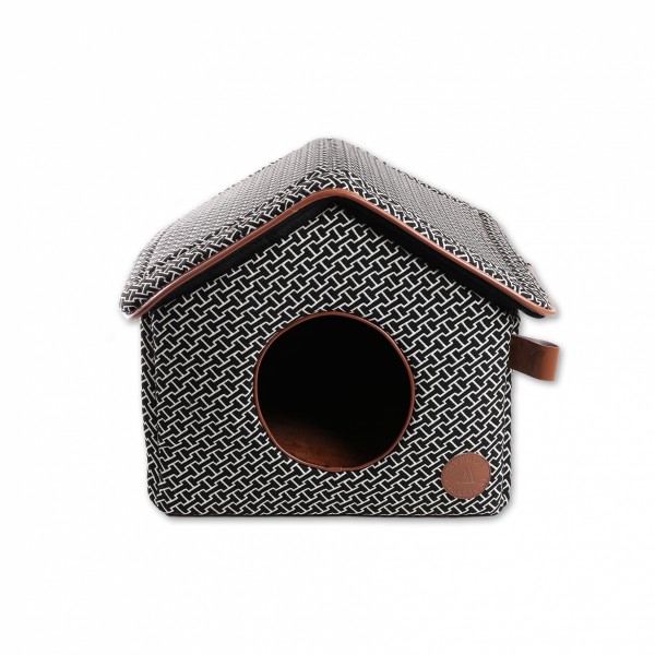 Maison pour chien et chat Collection Avenue Montaigne Marron MARTIN SELLIER