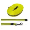 LONGE PLATE pour chien nylon couleur jaune REFLECHISSANT CAMON-DOGFRENCHTOUCH