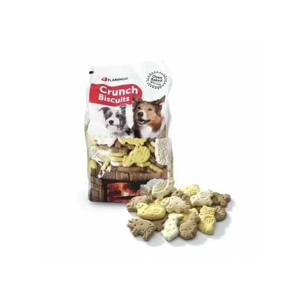 Friandises pour chien biscuits 100% végétal forme animaux FLAMINGO