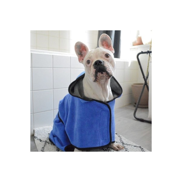 PEIGNOIR MICROFIBRE pour chien ULTRA ABSORBANT HERY