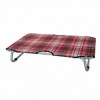 Lit pour chien pieds pliants toile tissus écossais LEOPET
