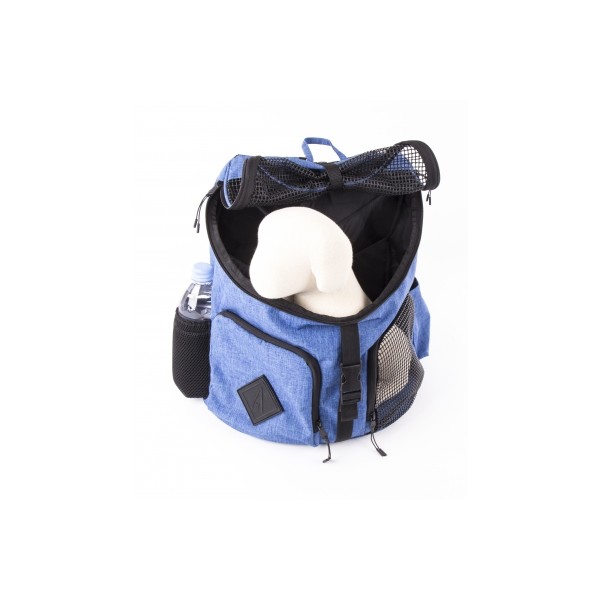 SAC A DOS pour chien et chat collection CROISETTE couleur bleu MARTIN SELLIER-DOGFRENCHTOUCH