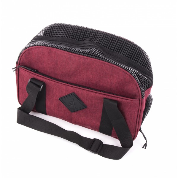 SAC DE TRANSPORT pour chien et chat rouge Collection CROISETTE MARTIN SELLIER-DOGFRENCHTOUCH