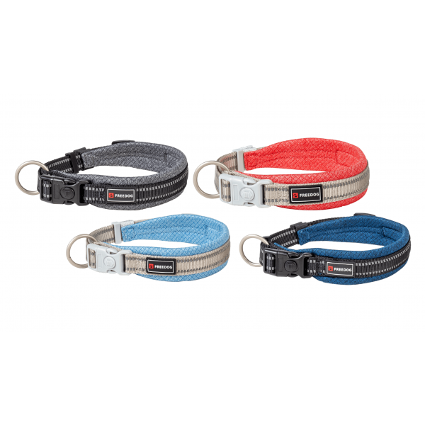 COLLIER REFLECHISSANT pour chien SHIVA bleu marine FREEDOG-DOGFRENCHTOUCH