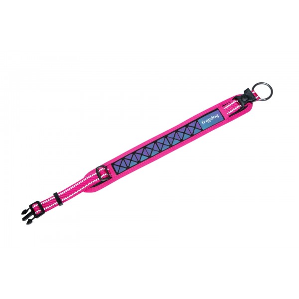 COLLIER REFLECHISSANT pour chien BORÉAL couleur rose FREEDOG-DOGFRENCHTOUCH