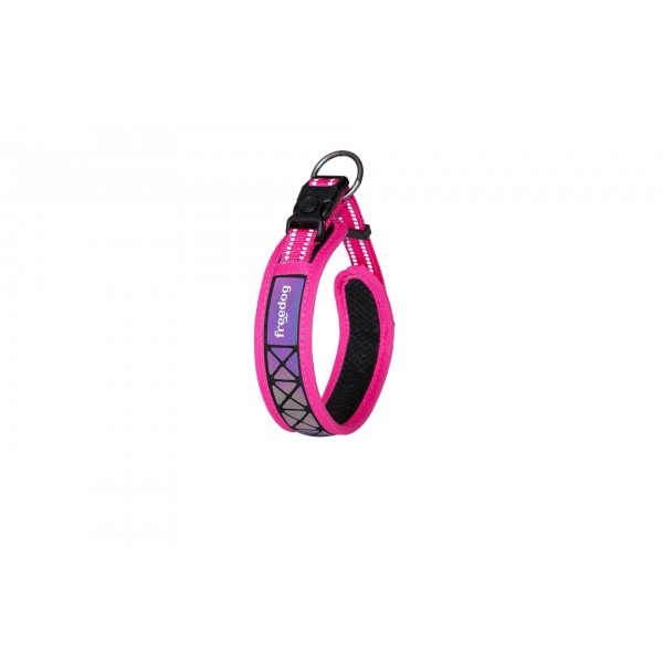 COLLIER REFLECHISSANT pour chien BORÉAL couleur rose FREEDOG-DOGFRENCHTOUCH