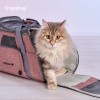 Sac de transport pour chien et chat marron rosé CROSSWORLD FREEDOG