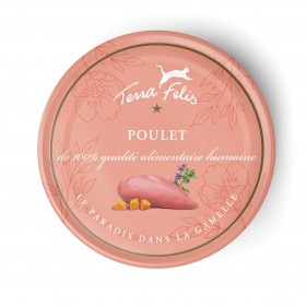 Nourriture pour chat au Poulet x12 boites TERRA FELIS