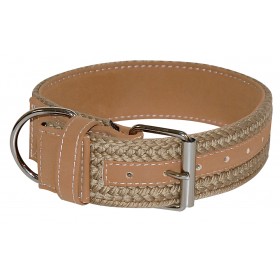 Collier pour chien tressé Camel collection CAVAILLON VIVOG