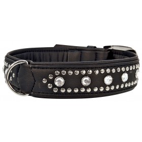 COLLIER EN CUIR pour chien BICKER noir VIVOG-DOGFRENCHTOUCH