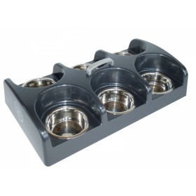 Nourrisseur pour chiot 6 gamelles grises VIVOG