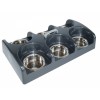 NOURRISSEUR POUR CHIOT 6 gamelles grises VIVOG-DOGFRENCHTOUCH