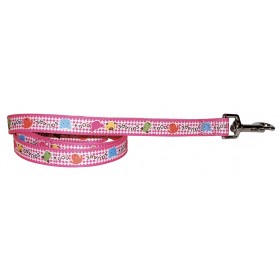 LAISSE pour chien fantaisie rose CIRCUS VIVOG-DOGFRENCHTOUCH