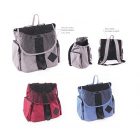 SAC VENTRAL pour chien et chat Collection CROISETTE couleur rouge MARTIN SELLIER-DOGFRENCHTOUCH
