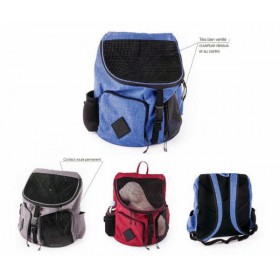 SAC A DOS pour chien et chat rouge collection CROISETTE MARTIN SELLIER-DOGFRENCHTOUCH