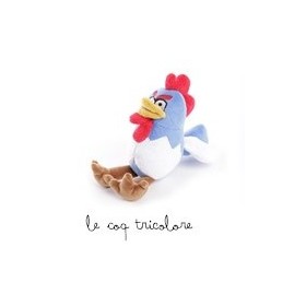 JOUET pour chien PELUCHE COQ TRICOLORE MARTIN SELLIER-DOGFRENCHTOUCH