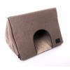 MAISON CACHETTE pour chien et chat Collection FAUBOURG couleur chataigne IMAGE-DOGFRENCHTOUCH