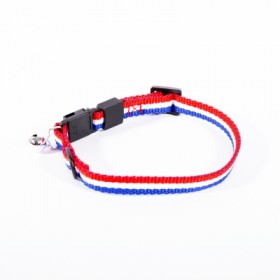 COLLIER pour chat TRICOLORE en nylon avec grelot MARTIN SELLIER-DOGFRENCHTOUCH
