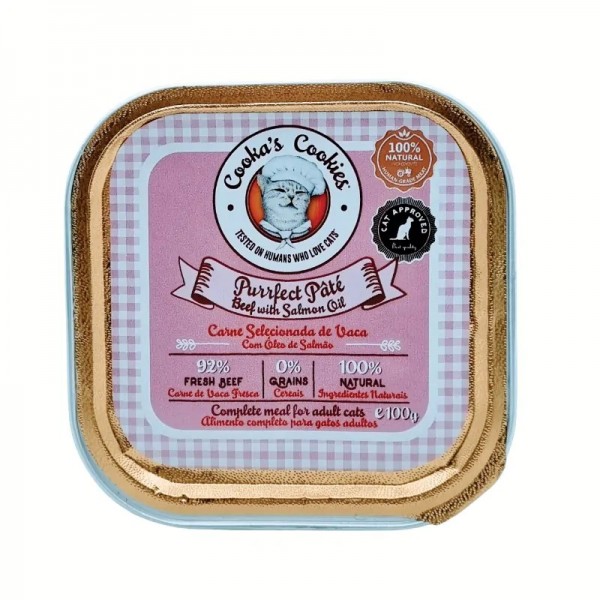 PATEE pour chat au BOEUF et SAUMON COOKA'S COOKIES-DOGFRENCHTOUCH