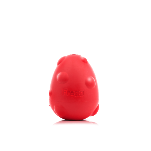 JOUET ET DISTRIBUTEUR DE FRIANDISES pour chien FORME OEUF résistant 8 cm FROGG-DOGFRENCHTOUCH