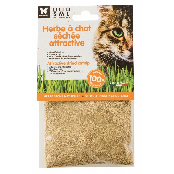 HERBE A CHAT SECHEE à saupoudrer pour chat MARTIN SELLIER-DOGFRENCHTOUCH