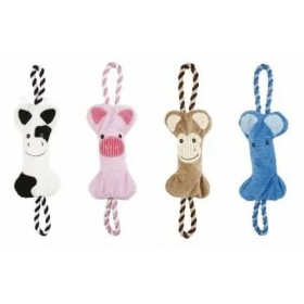 JOUET pour chien 2 EN 1 PELUCHE SINGE AVEC CORDE BUBIMEX-DOGFRENCHTOUCH