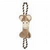 JOUET pour chien 2 EN 1 PELUCHE SINGE AVEC CORDE BUBIMEX - DOGFRENCHTOUCH