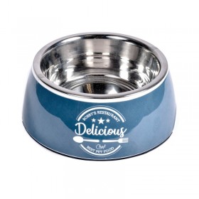 GAMELLE pour chien ou chat DELICIOUS en mélamine couleur bleu BOBBY-DOGFRENCHTOUCH