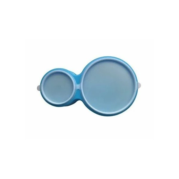 GAMELLE DOUBLE AVEC COUVERCLE pour chien et chat en plastique CAMON-DOGFRENCHTOUCH