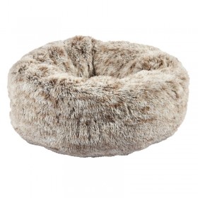 COUSSIN DONUT POILU pour chien et chat couleur beige BOBBY-DOGFRENCHTOUCH