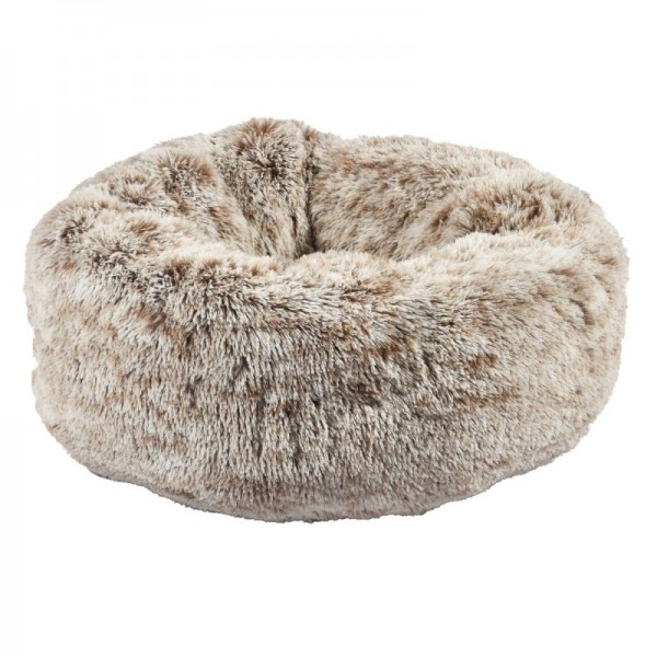 COUSSIN DONUT POILU pour chien et chat couleur beige BOBBY-DOGFRENCHTOUCH