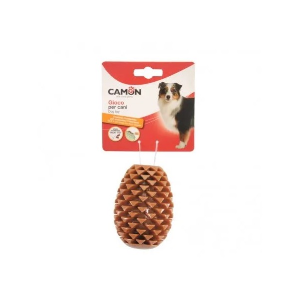 JOUET ET DISTRIBUTEUR FRIANDISES pour chien forme POMME DE PIN CAMON-DOGFRENCHTOUCH