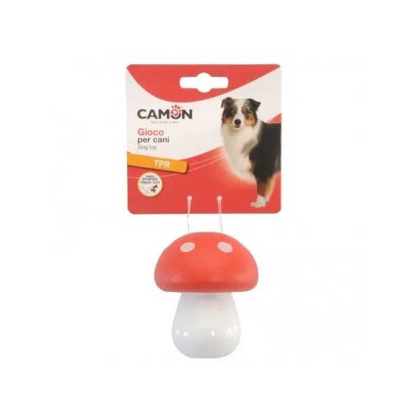 JOUET ET DISTRIBUTEUR FRIANDISES pour chien CHAMPIGNON CAMON-DOGFRENCHTOUCH