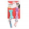 JOUETS pour chien LOT BROSSES A DENTS et OS AVEC CORDE CAMON-DOGFRENCHTOUCH